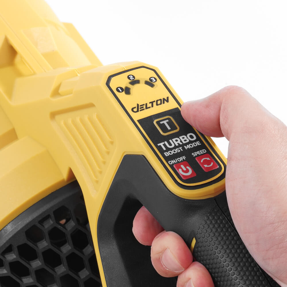 เครื่องเป่าใบไม้ไร้สาย (พร้อมแบตเตอรี่) DELTON รุ่น CBL-988DB 4,000 วัตต์